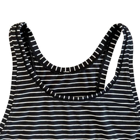 Lululemon | Think Fast Racerback | Black & White Parallel Strip | Women’s XXXS - Picture 5 of 10